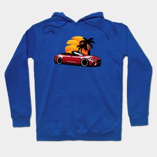 Red SL63 Roadster Sunset Hoodie